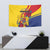 Personalized Romania Independence Day Tapestry Golden Eagle With Roses - Wonder Print Shop