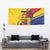 Personalized Romania Independence Day Tapestry Golden Eagle With Roses - Wonder Print Shop