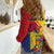 Personalized Romania Independence Day Women Casual Shirt Golden Eagle With Roses - Wonder Print Shop