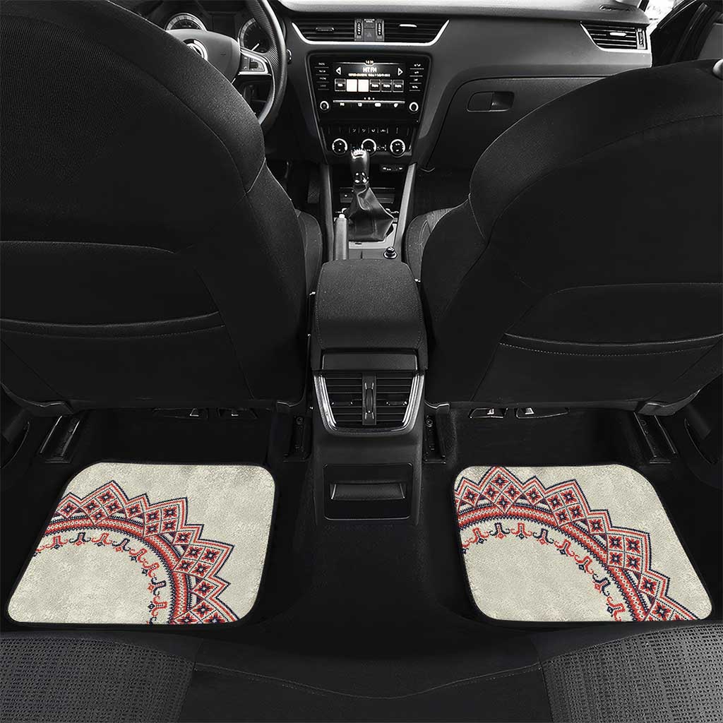 Romanian Traditional Pattern Car Mats Unique - Wonder Print Shop