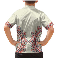 Romanian Traditional Pattern Family Matching Mermaid Dress and Hawaiian Shirt Unique - Wonder Print Shop