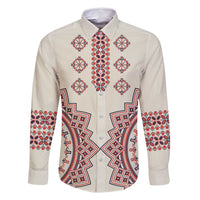 Romanian Traditional Pattern Family Matching Off Shoulder Short Dress and Hawaiian Shirt Unique - Wonder Print Shop