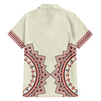 Romanian Traditional Pattern Family Matching Short Sleeve Bodycon Dress and Hawaiian Shirt Unique - Wonder Print Shop