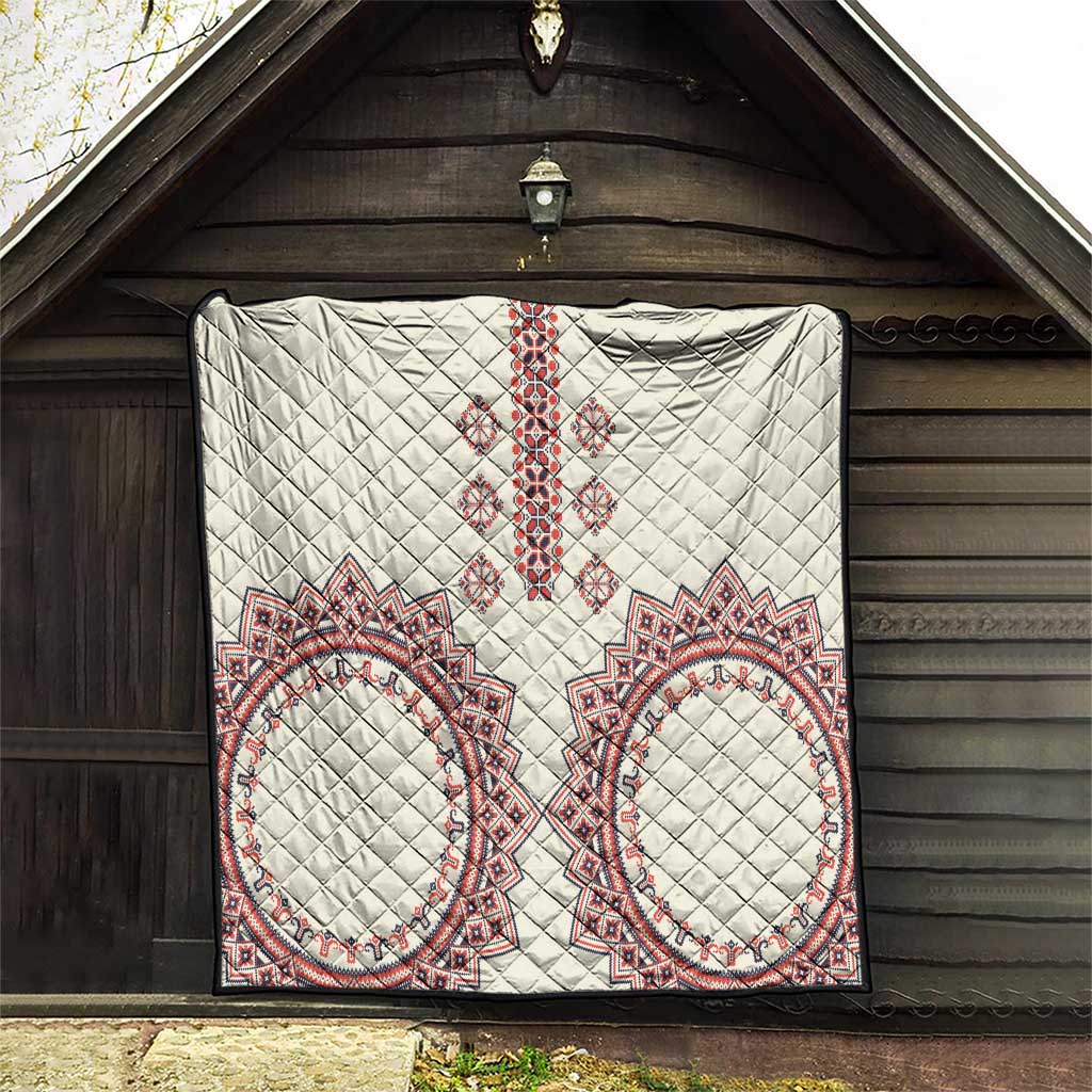 Romanian Traditional Pattern Quilt Unique - Wonder Print Shop