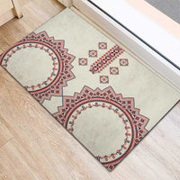 Romanian Traditional Pattern Rubber Doormat Unique - Wonder Print Shop