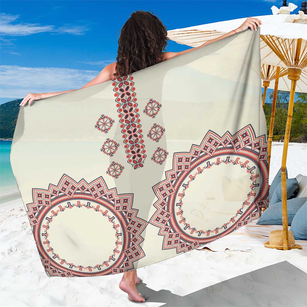 Romanian Traditional Pattern Sarong Unique - Wonder Print Shop