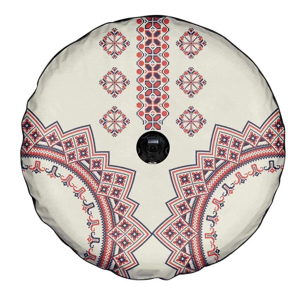 Romanian Traditional Pattern Spare Tire Cover Unique - Wonder Print Shop