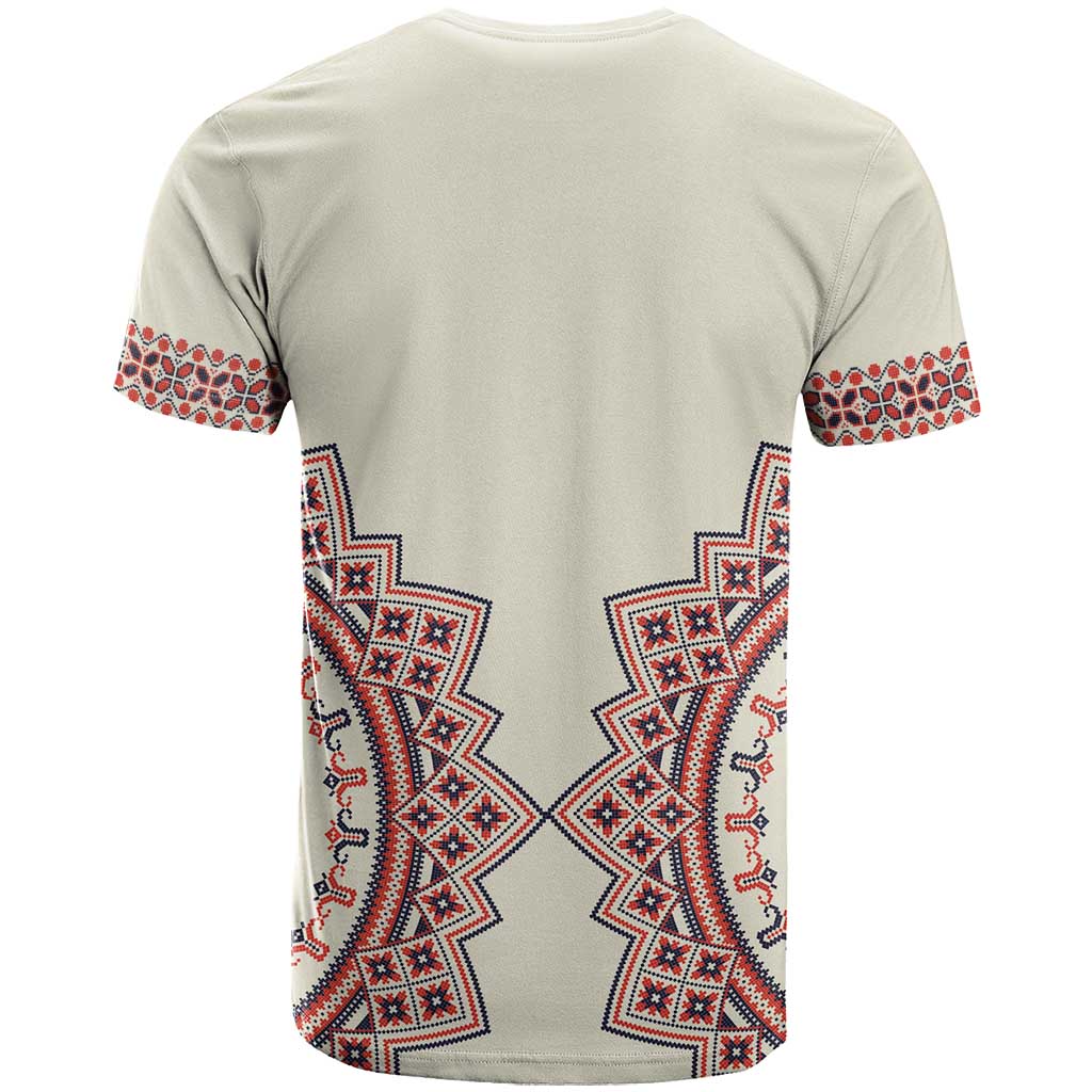 Romanian Traditional Pattern T Shirt Unique - Wonder Print Shop