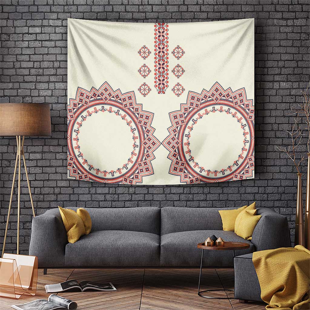 Romanian Traditional Pattern Tapestry Unique - Wonder Print Shop