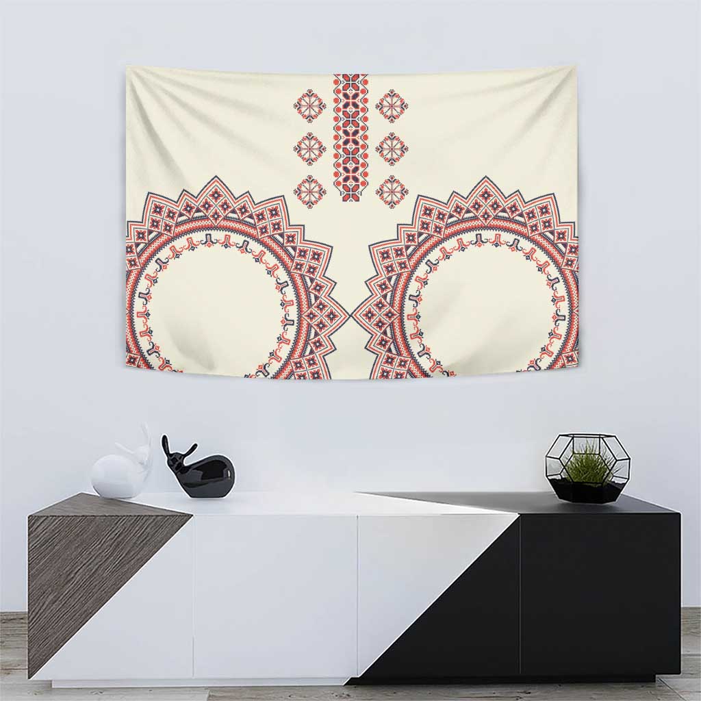 Romanian Traditional Pattern Tapestry Unique - Wonder Print Shop