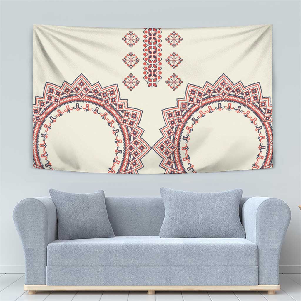 Romanian Traditional Pattern Tapestry Unique - Wonder Print Shop
