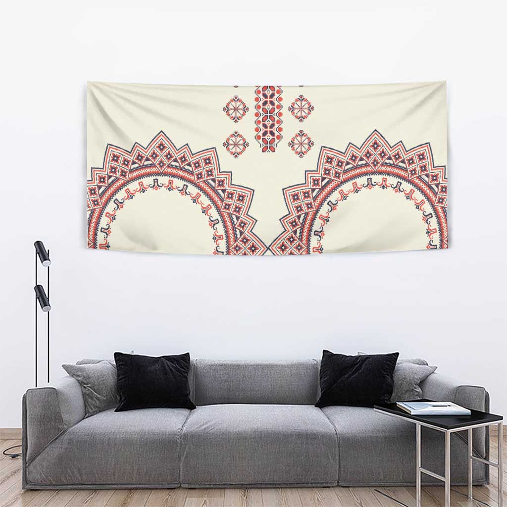 Romanian Traditional Pattern Tapestry Unique - Wonder Print Shop
