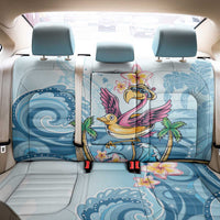 Hawaii Flamingo Back Car Seat Cover Plumeria Tropical Beach - Wonder Print Shop