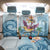 Hawaii Flamingo Back Car Seat Cover Plumeria Tropical Beach - Wonder Print Shop
