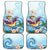 Hawaii Flamingo Car Mats Plumeria Tropical Beach - Wonder Print Shop