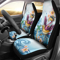 Hawaii Flamingo Car Seat Cover Plumeria Tropical Beach - Wonder Print Shop