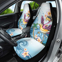 Hawaii Flamingo Car Seat Cover Plumeria Tropical Beach - Wonder Print Shop