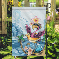 Hawaii Flamingo Garden Flag Plumeria Tropical Beach - Wonder Print Shop