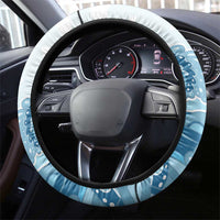Hawaii Flamingo Steering Wheel Cover Plumeria Tropical Beach - Wonder Print Shop