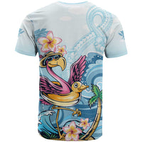 Hawaii Flamingo T Shirt Plumeria Tropical Beach - Wonder Print Shop