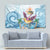 Hawaii Flamingo Tapestry Plumeria Tropical Beach - Wonder Print Shop