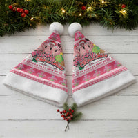 Flamingo Pink Christmas Santa Hat Fa La La La Min Go - Wonder Print Shop