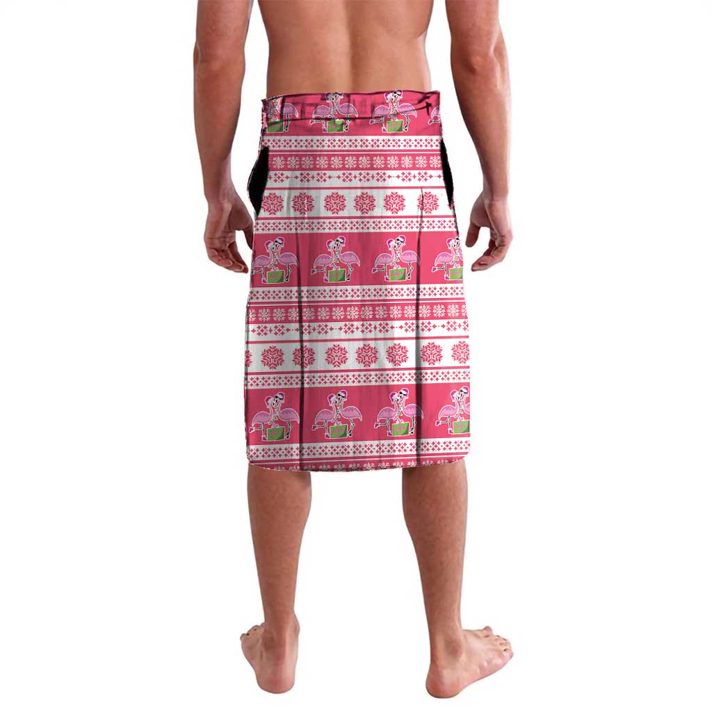 Flamingo Pink Christmas Lavalava Fa La La La Min Go - Wonder Print Shop