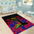 Haiti Independence Day Area Rug Hibiscus Neg Marron - Wonder Print Shop