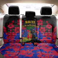 Haiti Independence Day Back Car Seat Cover Hibiscus Neg Marron - Wonder Print Shop