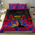 Haiti Independence Day Bedding Set Hibiscus Neg Marron - Wonder Print Shop