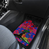 Haiti Independence Day Car Mats Hibiscus Neg Marron - Wonder Print Shop