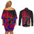 haiti-independence-day-couples-matching-off-shoulder-short-dress-and-long-sleeve-button-shirt-hibiscus-neg-marron