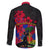 Haiti Independence Day Family Matching Off Shoulder Long Sleeve Dress and Hawaiian Shirt Hibiscus Neg Marron - Wonder Print Shop