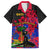 Haiti Independence Day Family Matching Short Sleeve Bodycon Dress and Hawaiian Shirt Hibiscus Neg Marron - Wonder Print Shop