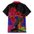 Haiti Independence Day Family Matching Short Sleeve Bodycon Dress and Hawaiian Shirt Hibiscus Neg Marron - Wonder Print Shop