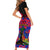 Haiti Independence Day Family Matching Short Sleeve Bodycon Dress and Hawaiian Shirt Hibiscus Neg Marron - Wonder Print Shop