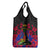 Haiti Independence Day Grocery Bag Hibiscus Neg Marron