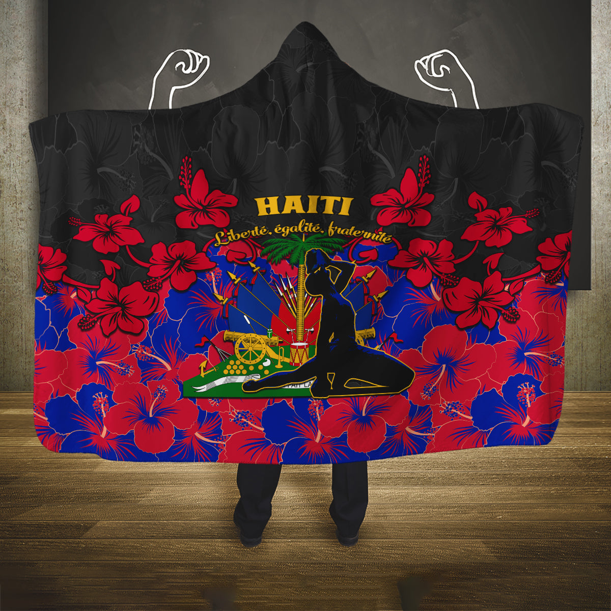 haiti-independence-day-hooded-blanket-hibiscus-neg-marron