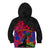 Haiti Independence Day Kid Hoodie Hibiscus Neg Marron - Wonder Print Shop