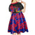 Haiti Independence Day Kid Short Sleeve Dress Hibiscus Neg Marron - Wonder Print Shop