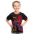 Haiti Independence Day Kid T Shirt Hibiscus Neg Marron - Wonder Print Shop
