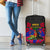 Haiti Independence Day Luggage Cover Hibiscus Neg Marron - Wonder Print Shop