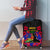 Haiti Independence Day Luggage Cover Hibiscus Neg Marron - Wonder Print Shop