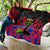Haiti Independence Day Quilt Hibiscus Neg Marron - Wonder Print Shop