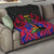 Haiti Independence Day Quilt Hibiscus Neg Marron - Wonder Print Shop