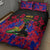 Haiti Independence Day Quilt Bed Set Hibiscus Neg Marron - Wonder Print Shop