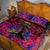 Haiti Independence Day Quilt Bed Set Hibiscus Neg Marron - Wonder Print Shop