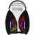 Haiti Independence Day Sherpa Hoodie Hibiscus Neg Marron - Wonder Print Shop