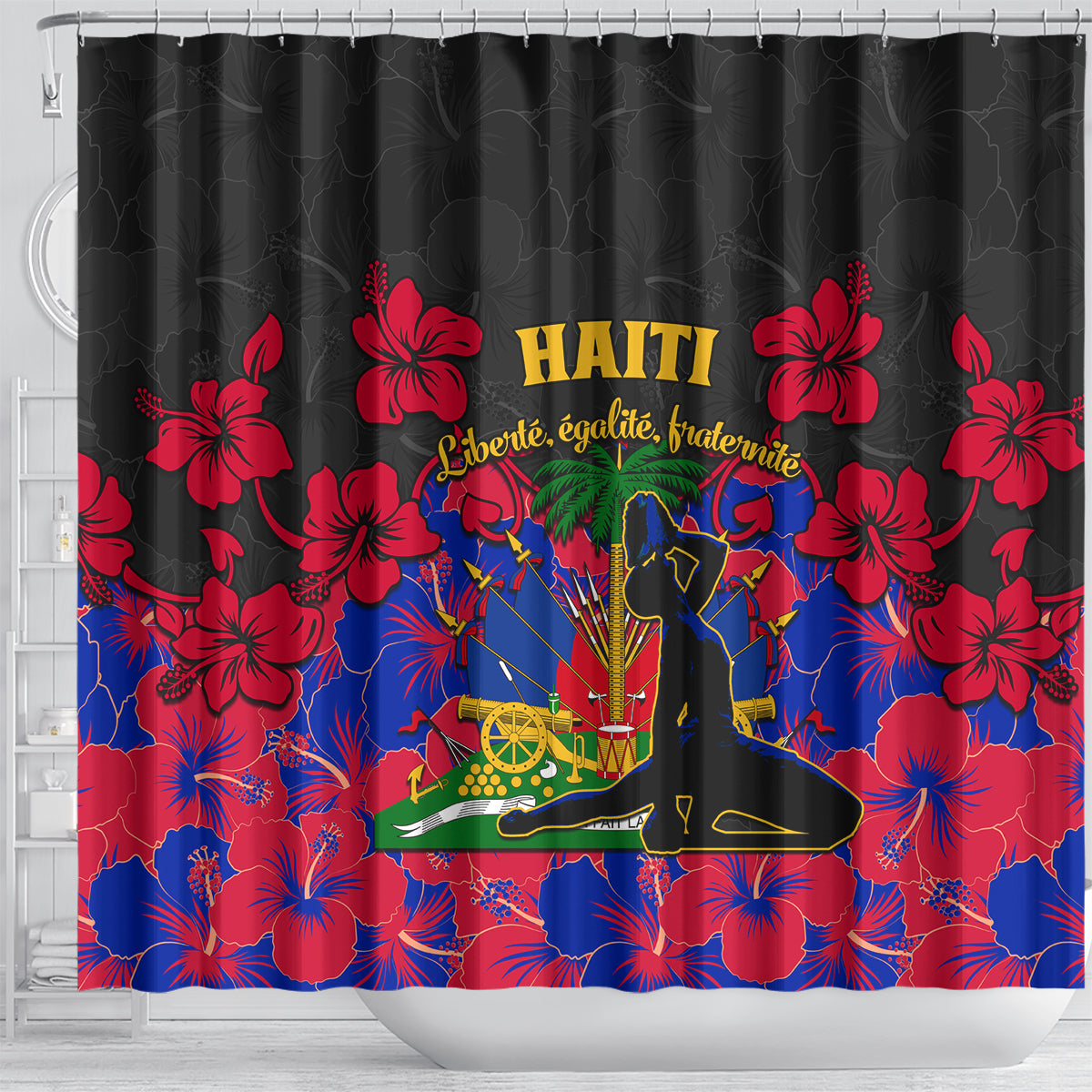 haiti-independence-day-shower-curtain-hibiscus-neg-marron
