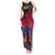 Haiti Independence Day Tank Maxi Dress Hibiscus Neg Marron - Wonder Print Shop